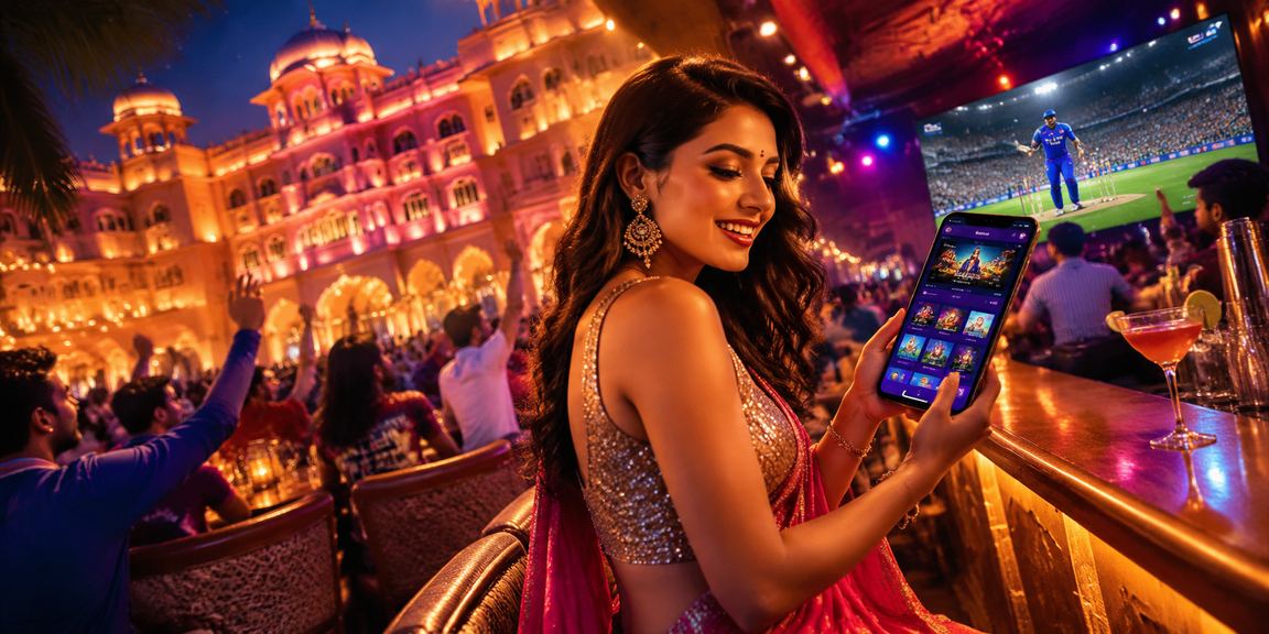 Indian cricket fan enjoying online sports betting at 31200
