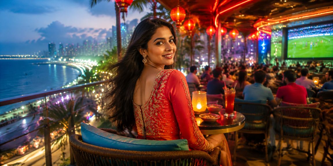 Mumbai cricket betting scene with player in kurti